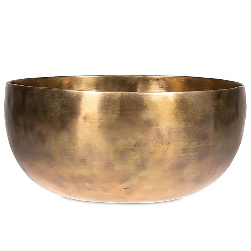 Flower of Life Bronze Singing Bowl, Handmade, 1050-1200 grams