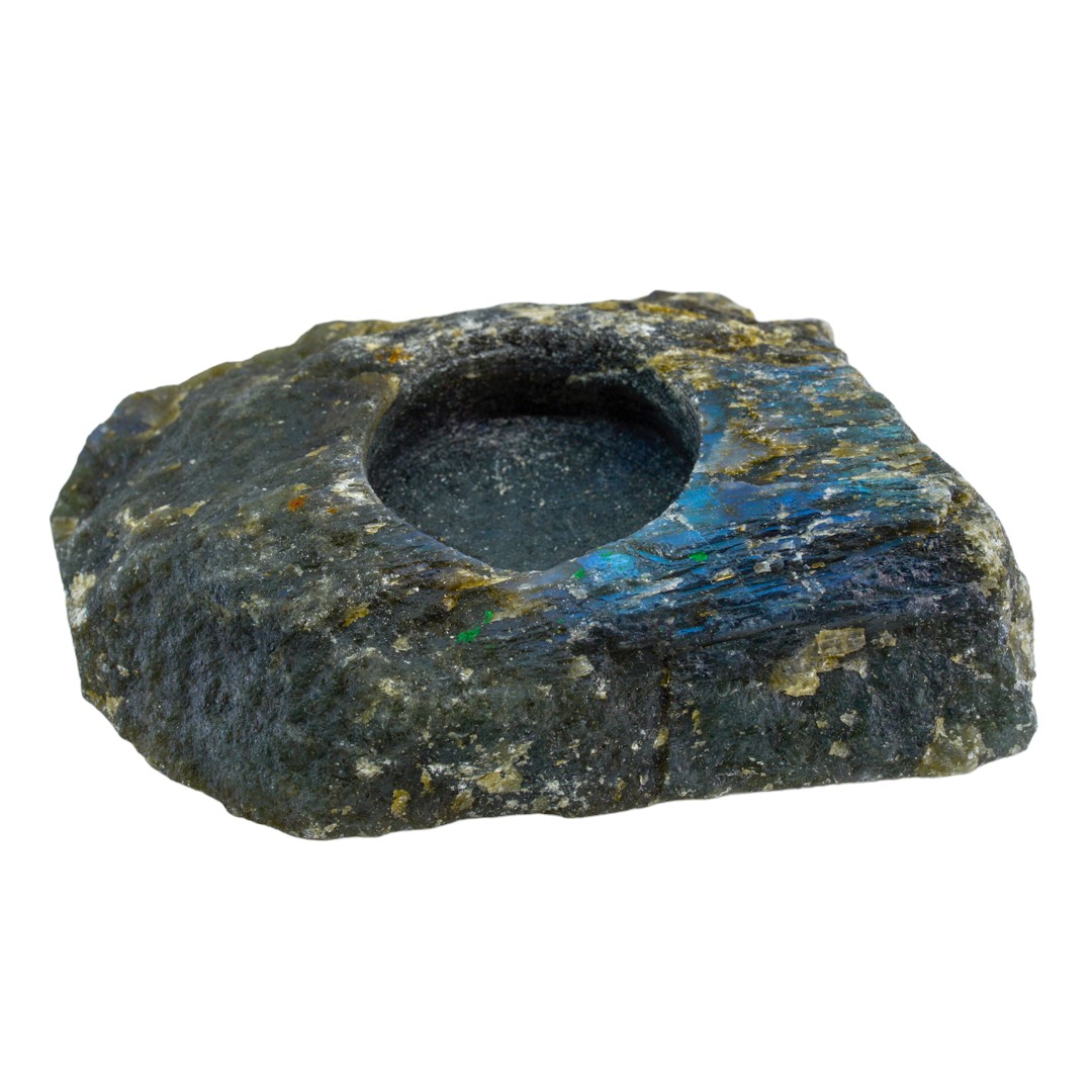 Labradorite Tealight Holder Raw Cluster