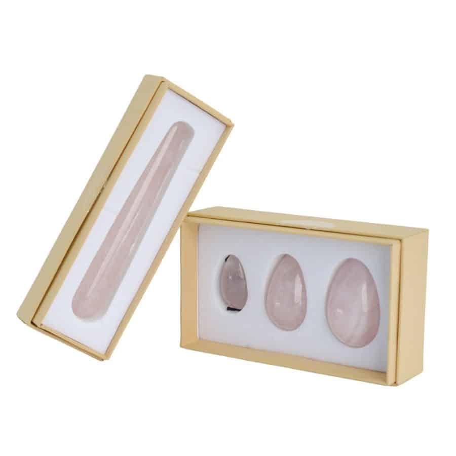 Rose Quartz Yoni Massage Set