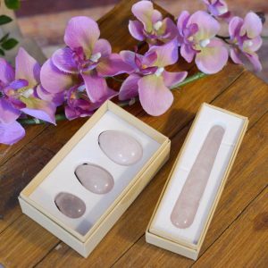 Rose Quartz Yoni Massage Set