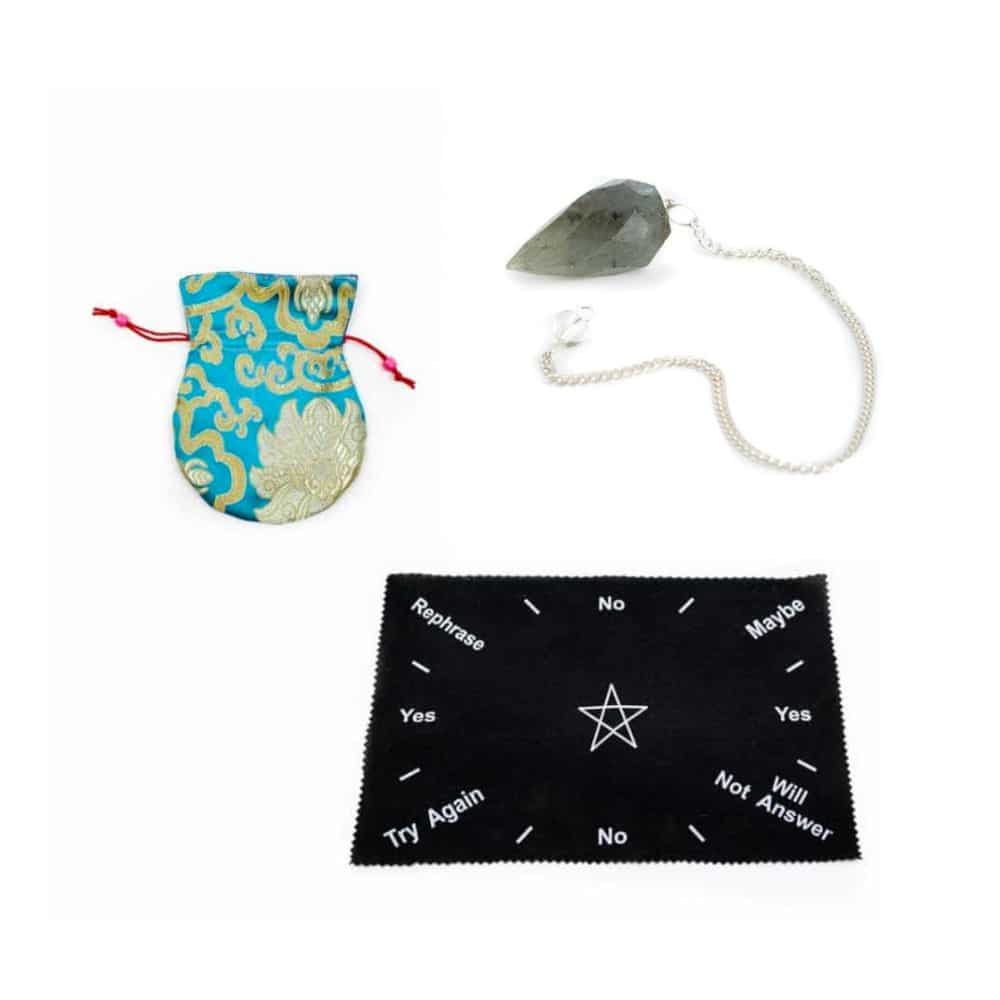 Basic Labradorite Diamond Pendulum Set – Bundle
