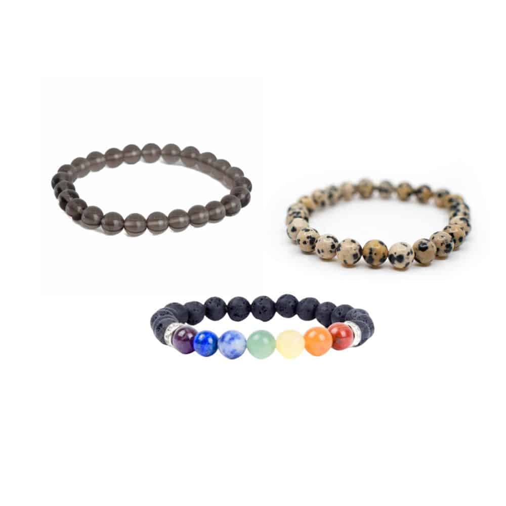Gemstone Bracelet Set for Willpower & Courage – Bundle
