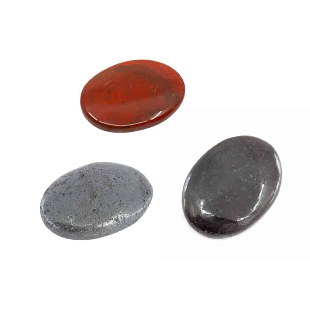 1st Chakra Root Chakra Pocket Stone Gemstone Set - Bundle