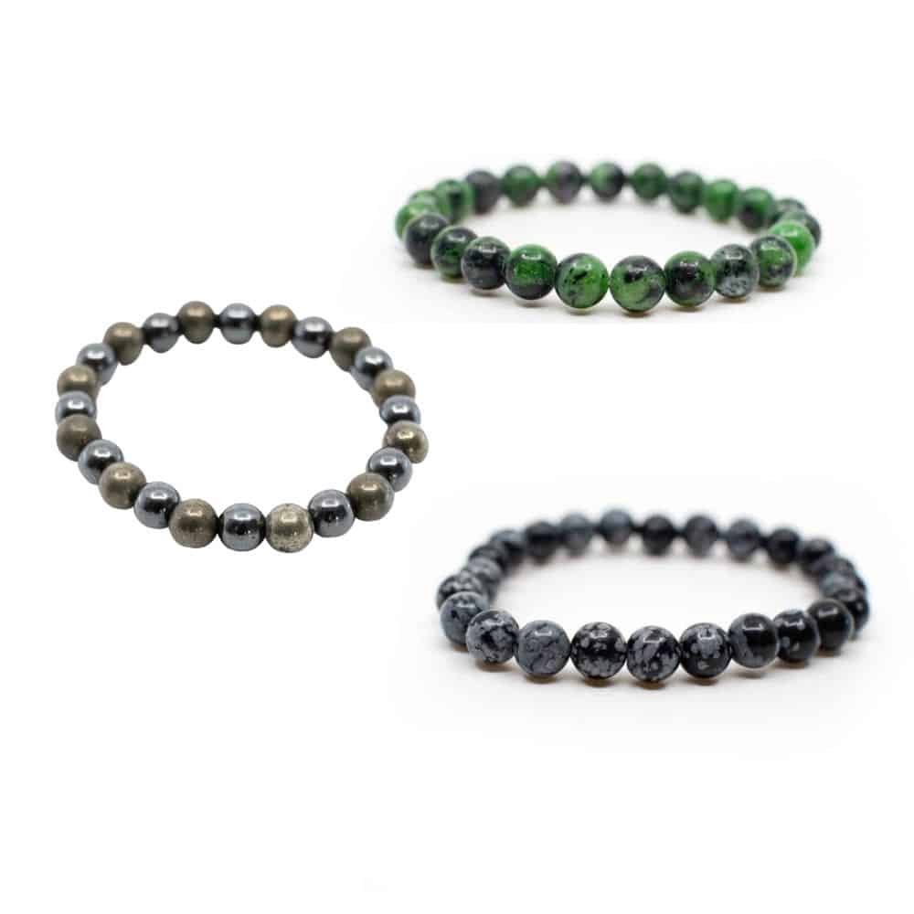 Gemstone Bracelet Set against Negative Energy – Bundle
