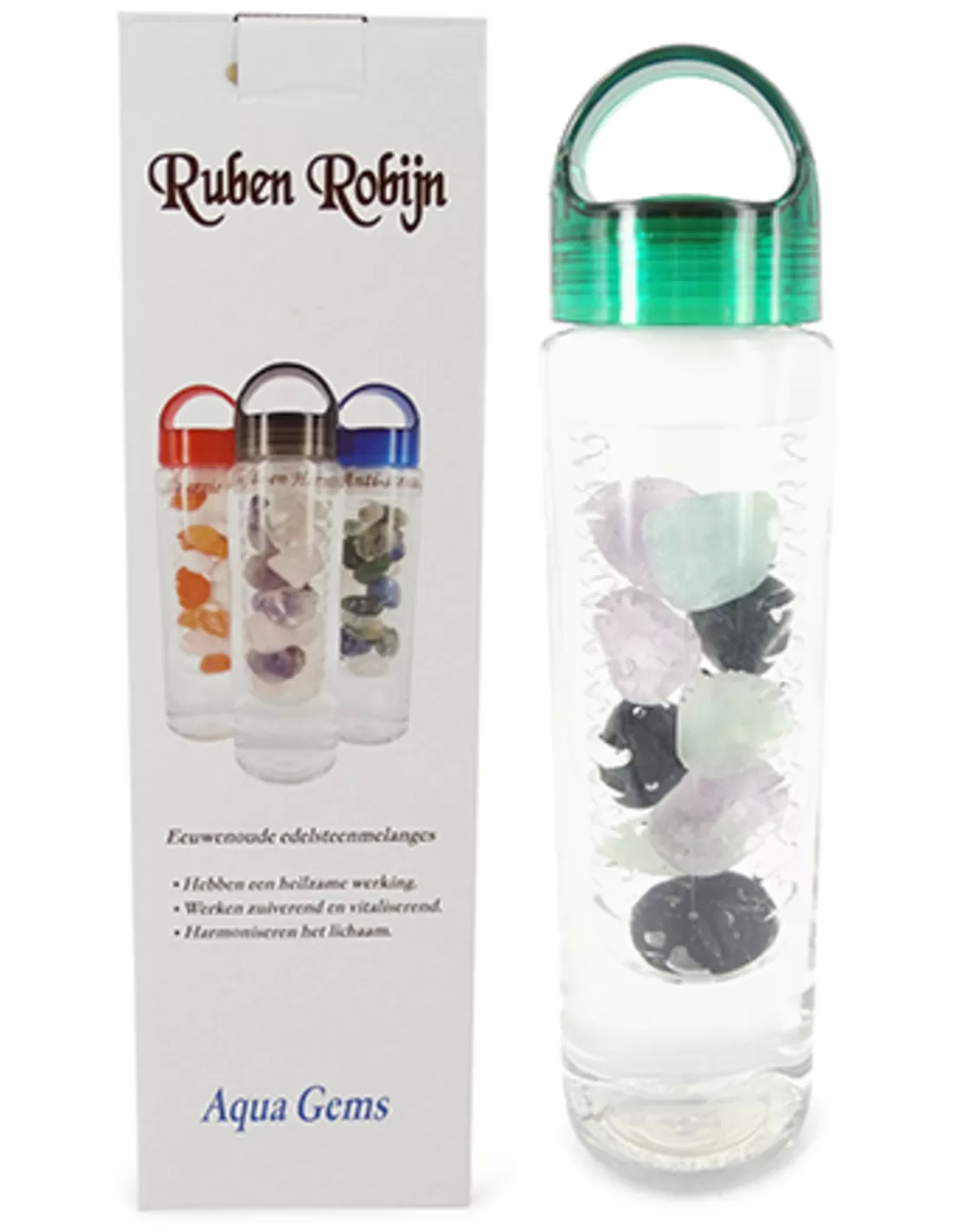 Mind Focus Water Bottle Fluorite Sardonyx Amethyst