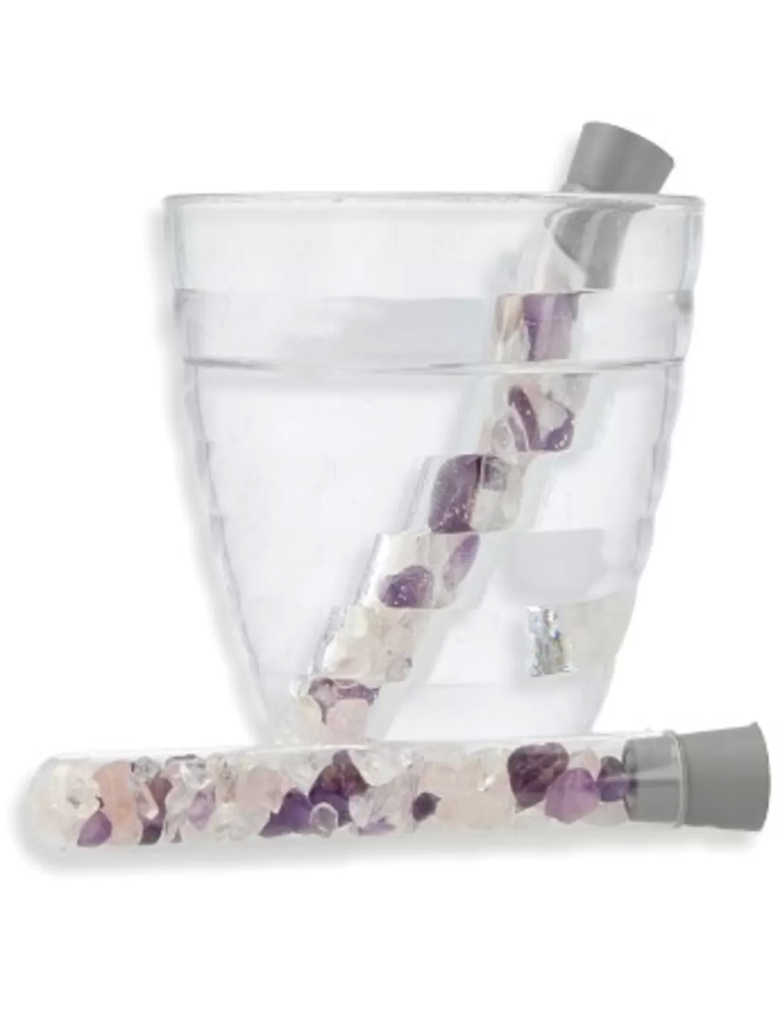 Love and Harmony Water Wand Golden Triangle with Gemstone Vial