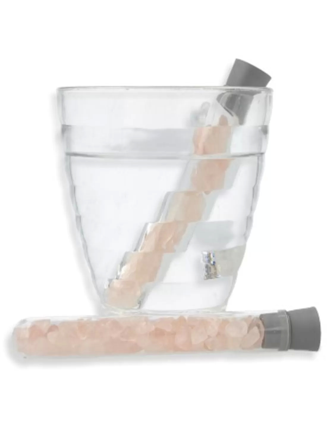 Rose Quartz Water Wand - Love Harmony Creativity - Single Tube Stones