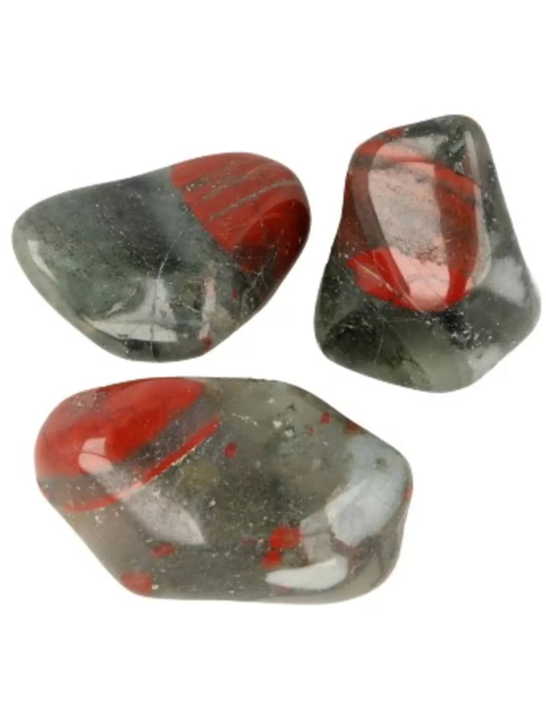 Unique Tumbled Stones Blood Quartz Three Pieces Each Piece Differs