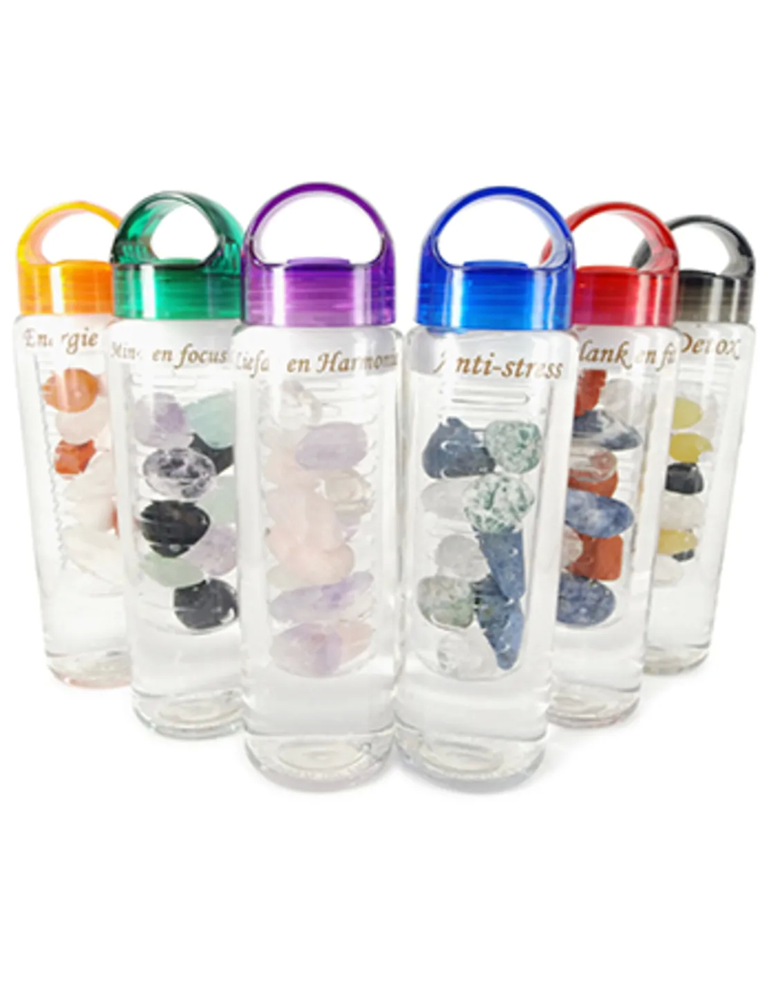 Aqua Gems Starter Set 8 Drinking Bottles for Gemstone Water