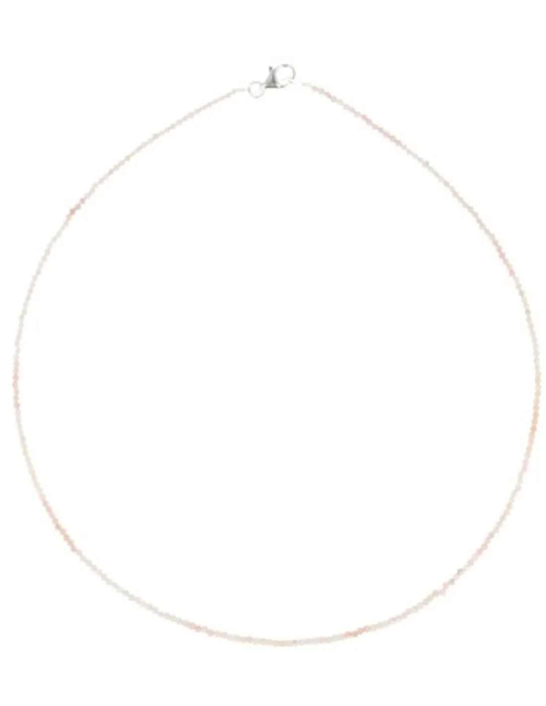 Opal Andes necklace subtle faceted pink stones