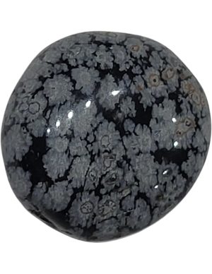 Obsidian snowflake tumbled stones 250 grams Mexico semi-precious stone