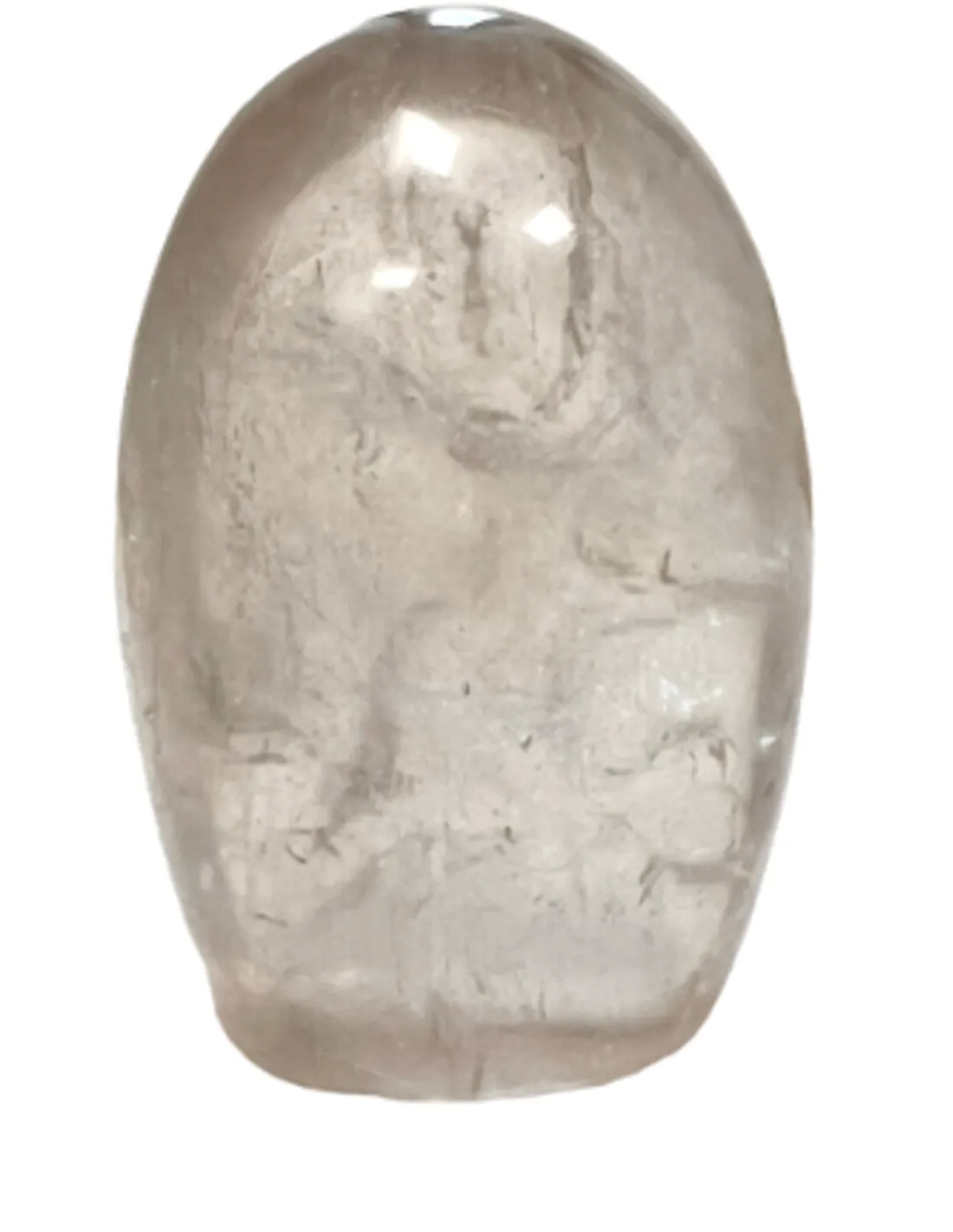 Rock crystal sculpture 300 - 400 grams clear unique Madagascar