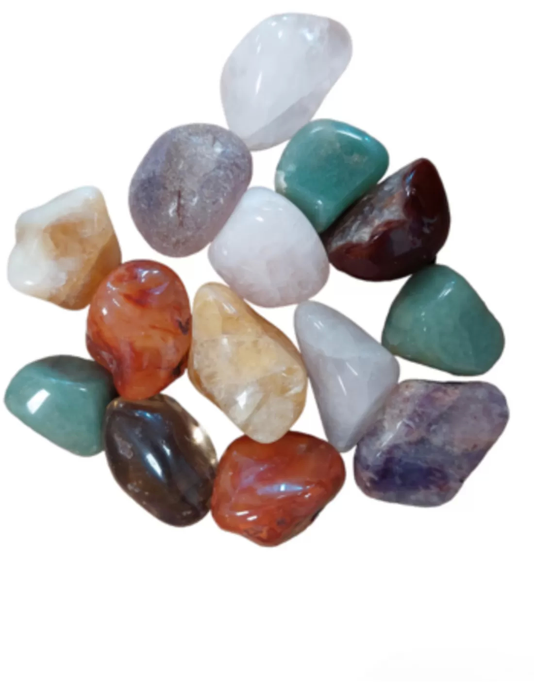 South Africa Mix Tumbled Stones 500 Grams Agate Jasper Aventurine Rose Quartz