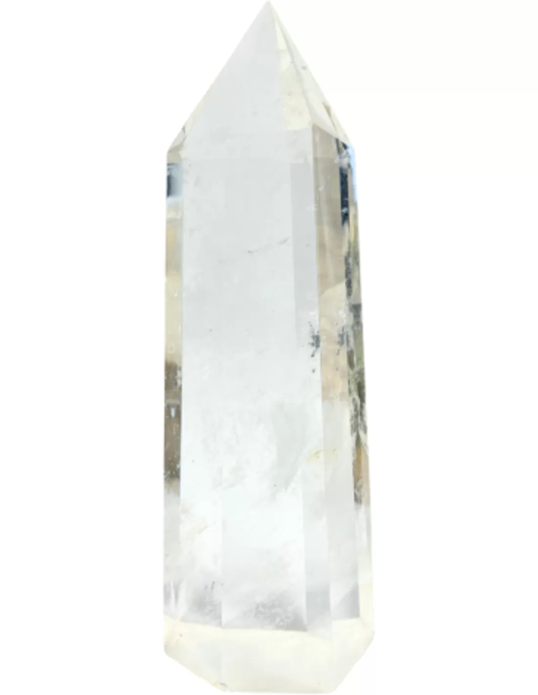 Large rock crystal point Brazil melted weight 2152 grams
