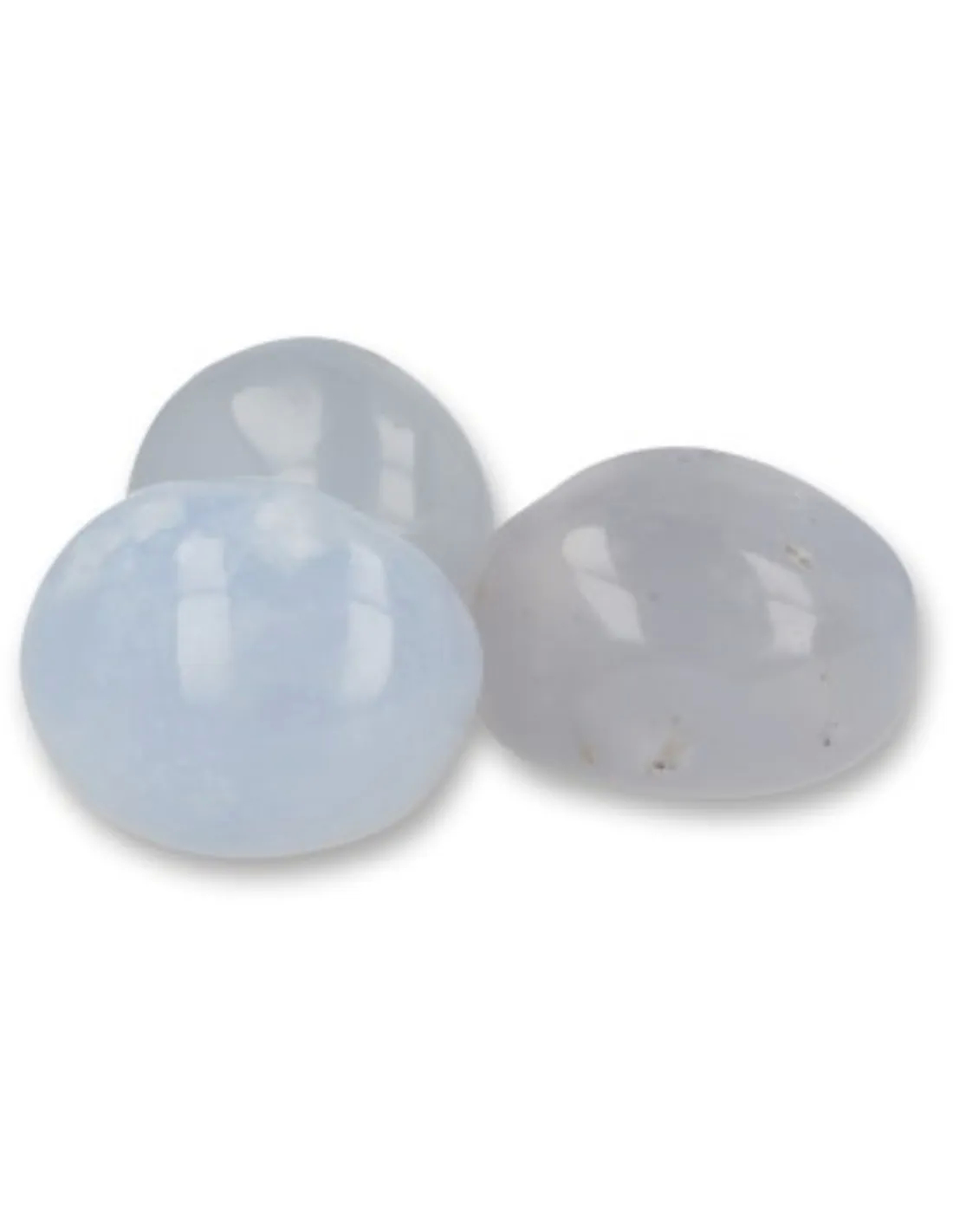 Chalcedony A-quality tumbled stones 250 grams from Namibia