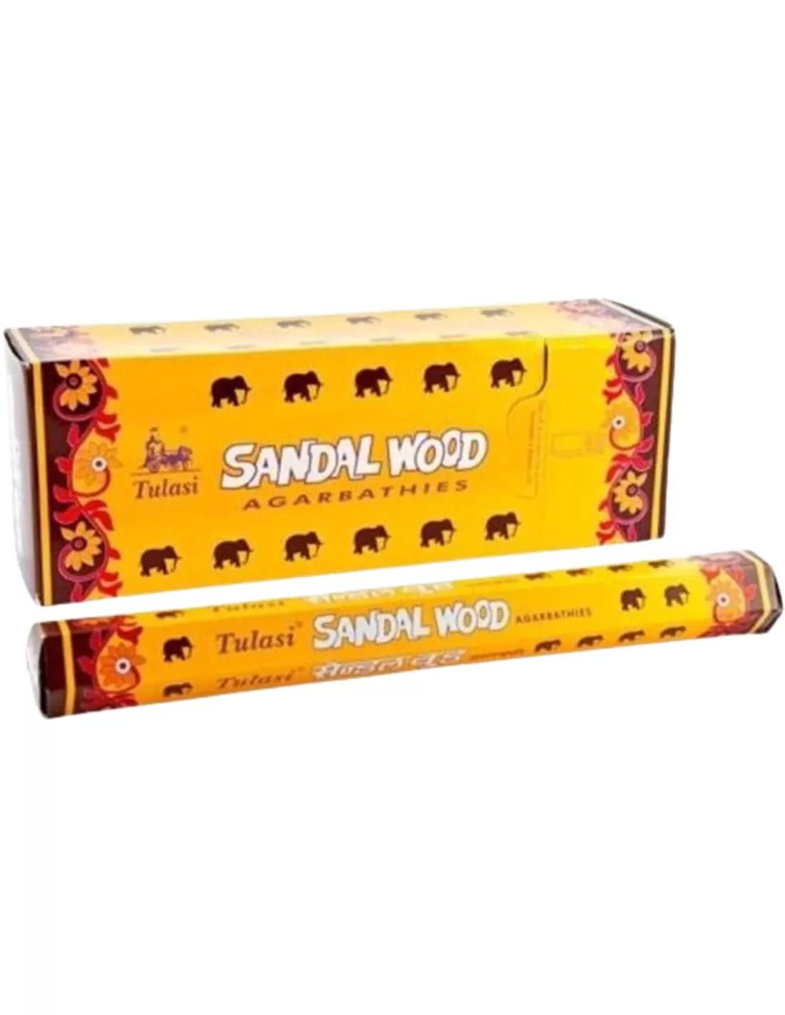 Sarathi Tulasi Sandalwood incense box with six smaller packs