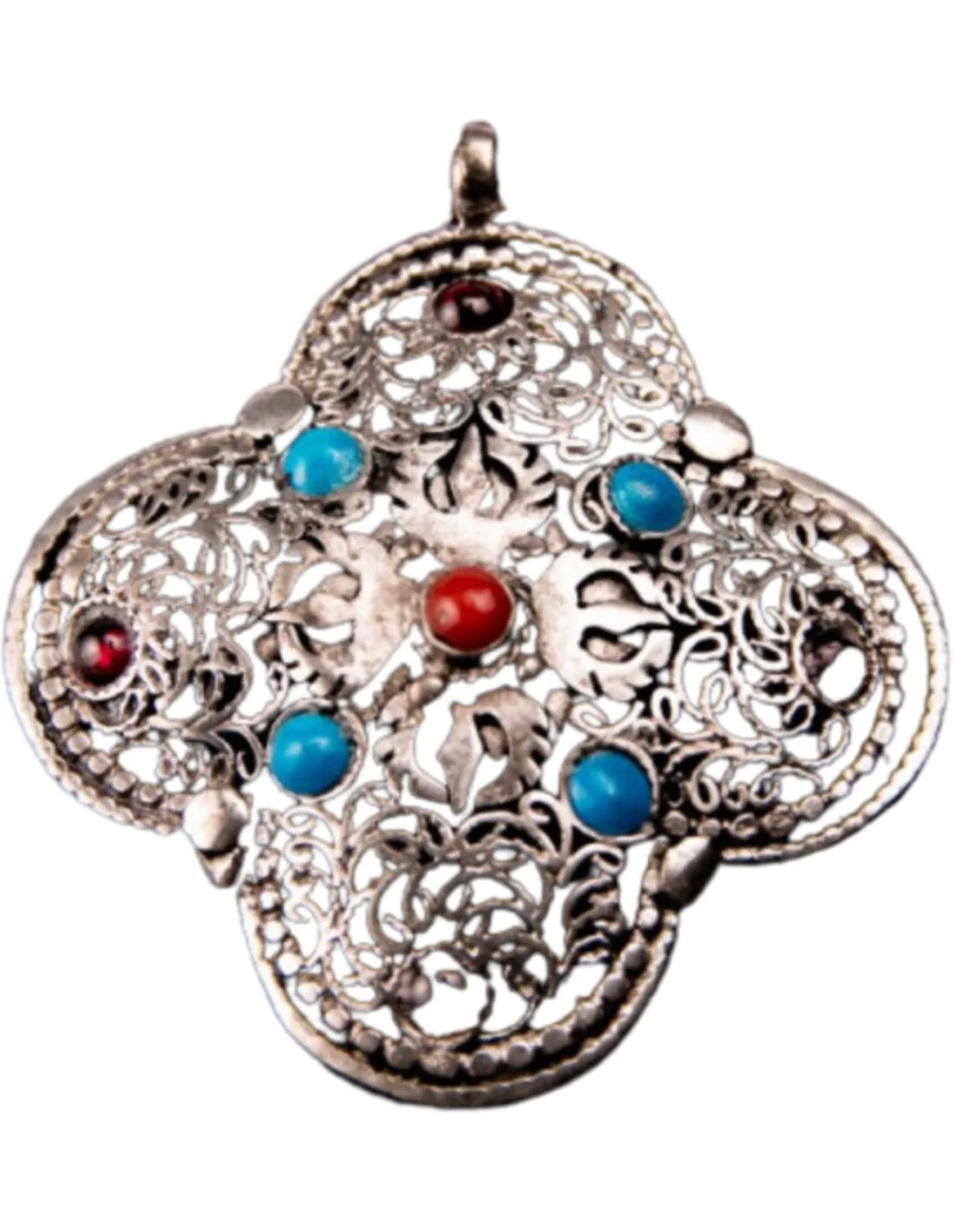 Whitemetal Hanger with Stones Elegant Jewelry