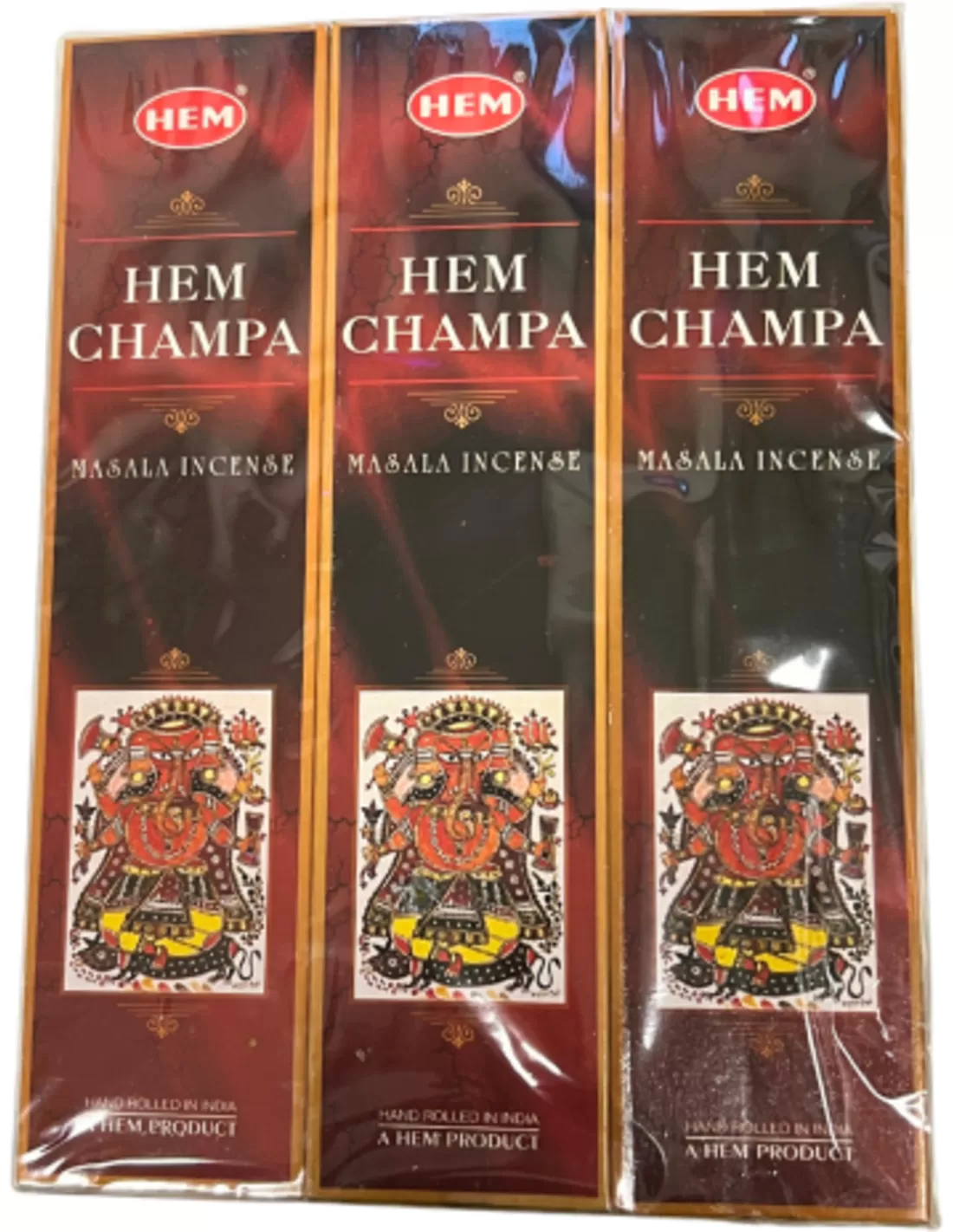 Hem Champa incense repackaging 12 packs total 180 grams
