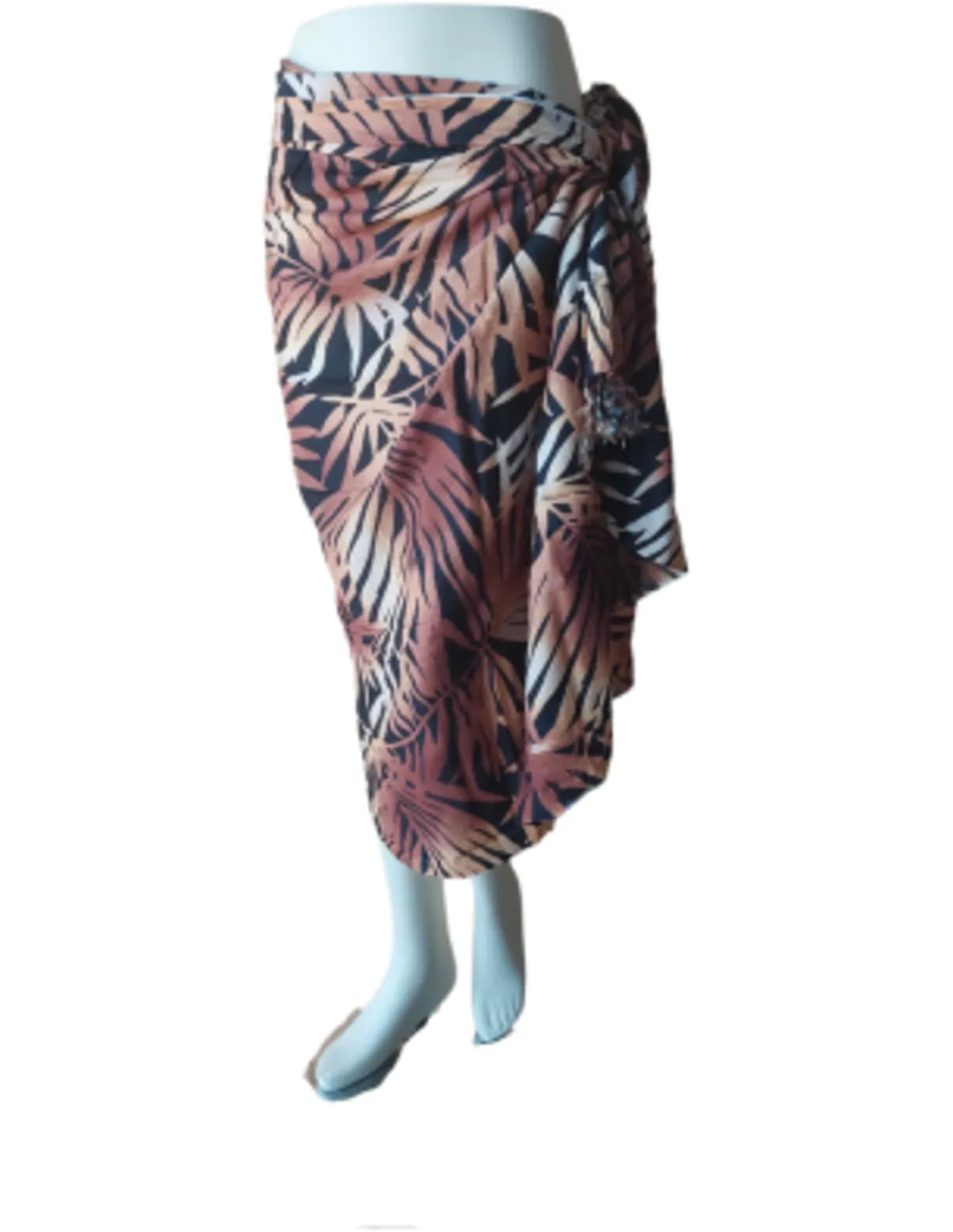 Om Namaste Brown Bamboo Leaves for Beach and Sauna