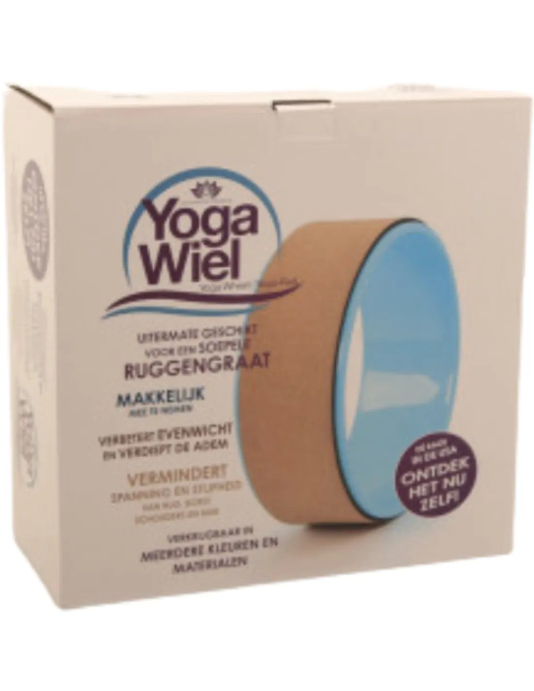 Om Namaste Yoga Wheel TPE Anti Slip ABS Loadable 150kg