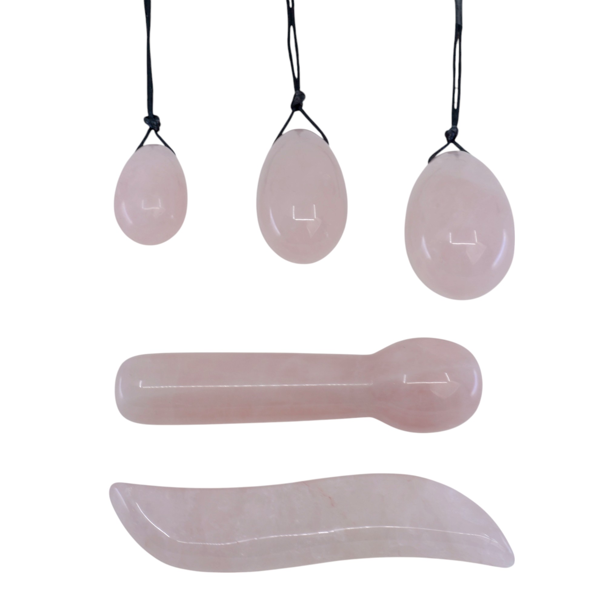 Luxury Rose Quartz Yoni Set for Self-Love - Bundle