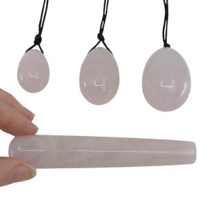 Rose Quartz Yoni Massage Set