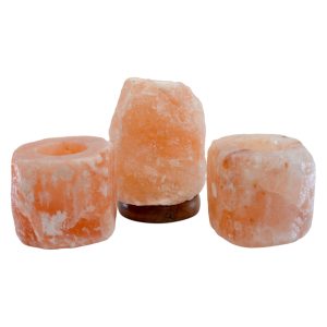 USB Salt Lamp and Tealight Holder Set - Bundle