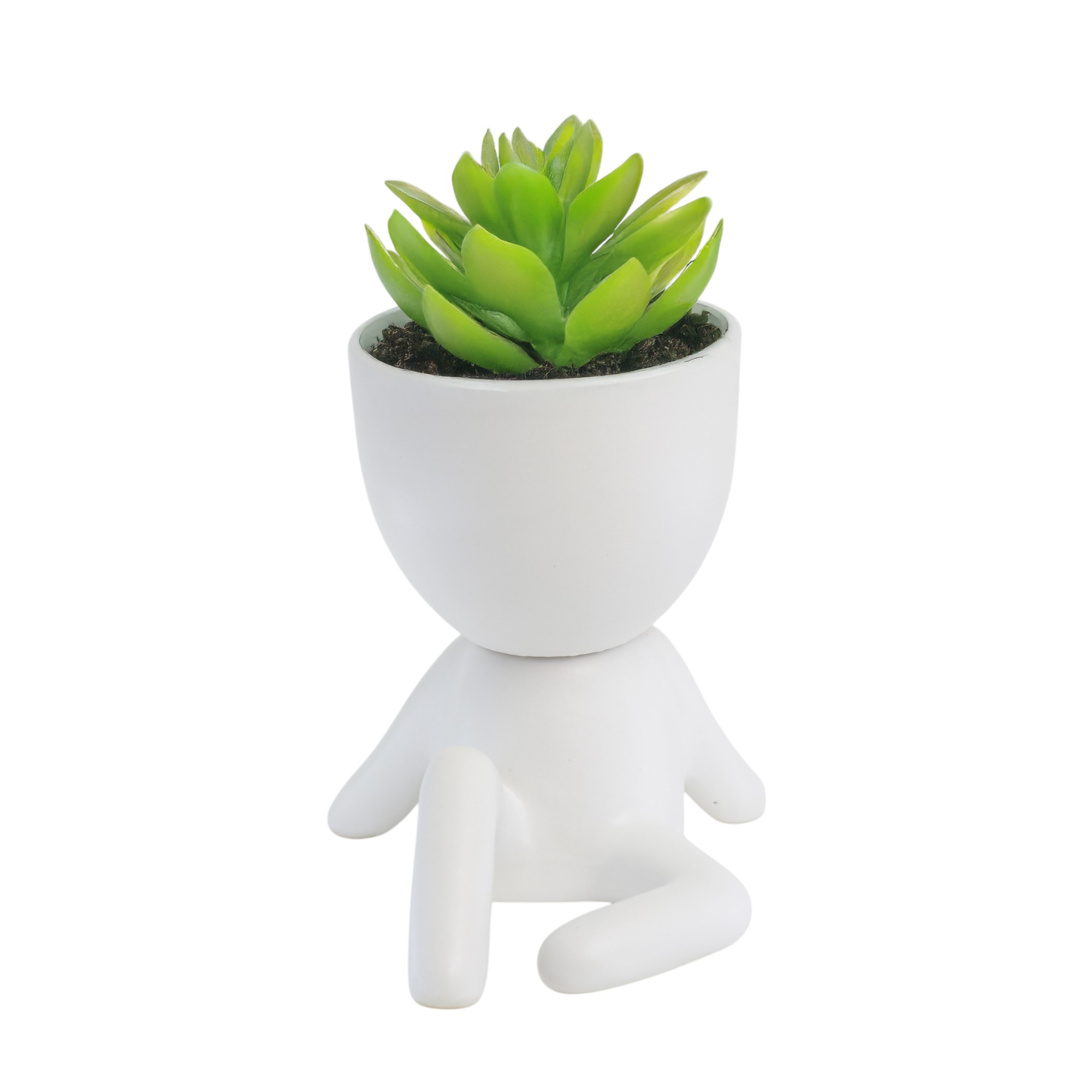 Flowerpot Guy Chilling White